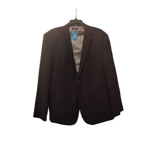 Marc Ecko Black pin stripe Blazer Men size 39R Formal Wedding